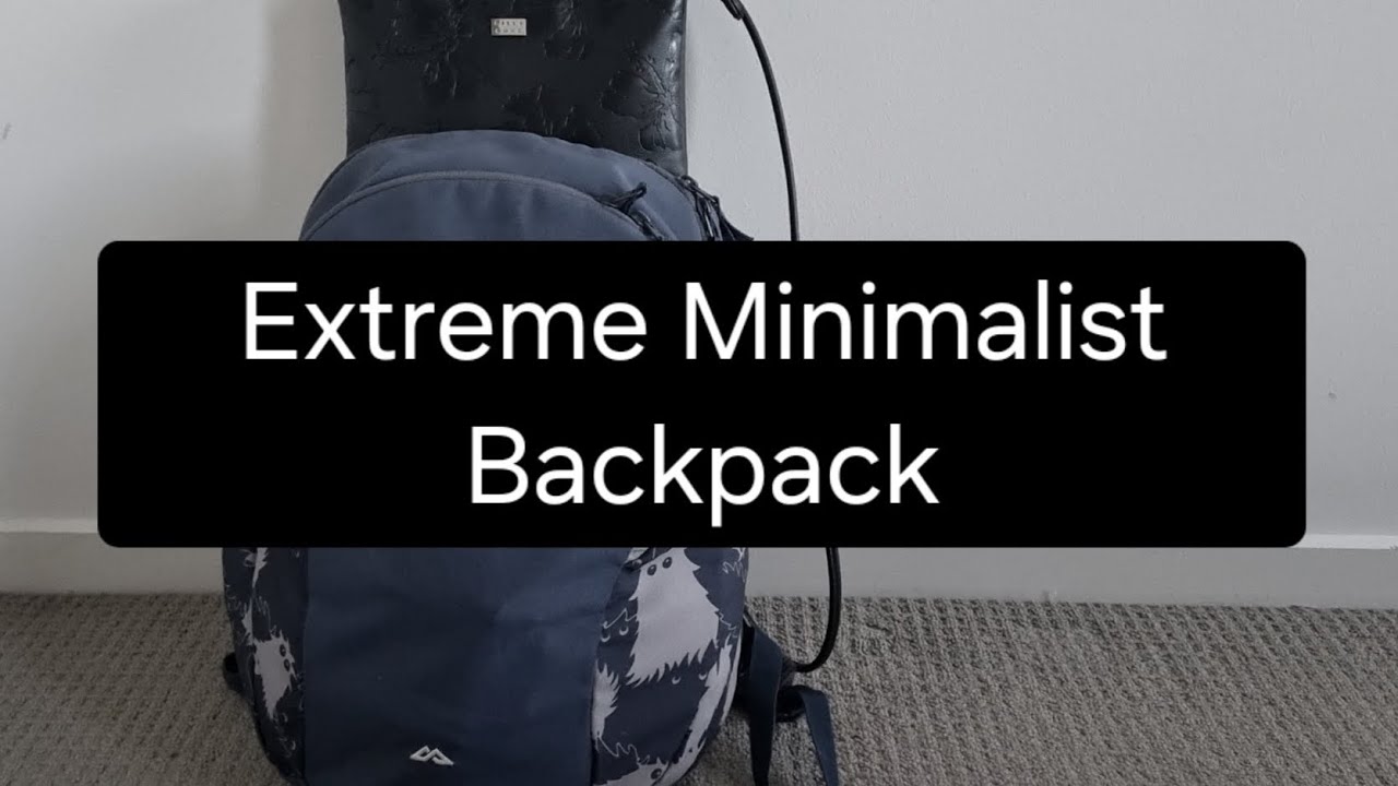 Extreme Minimalist Challenge | everything fits in my backpack