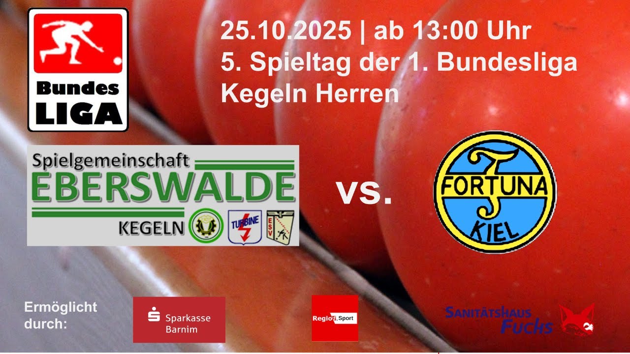 🎳 Kegeln Eberswalde vs. Kiel // 1. Bundesliga live auf Regio1.Sport