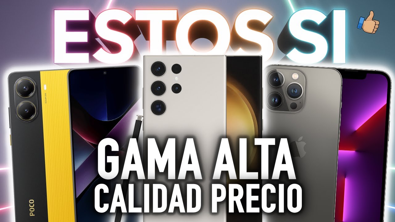 TOP 7 tel&eacute;fonos celulares GAMA ALTA MUY BARATOS en 2025 😱