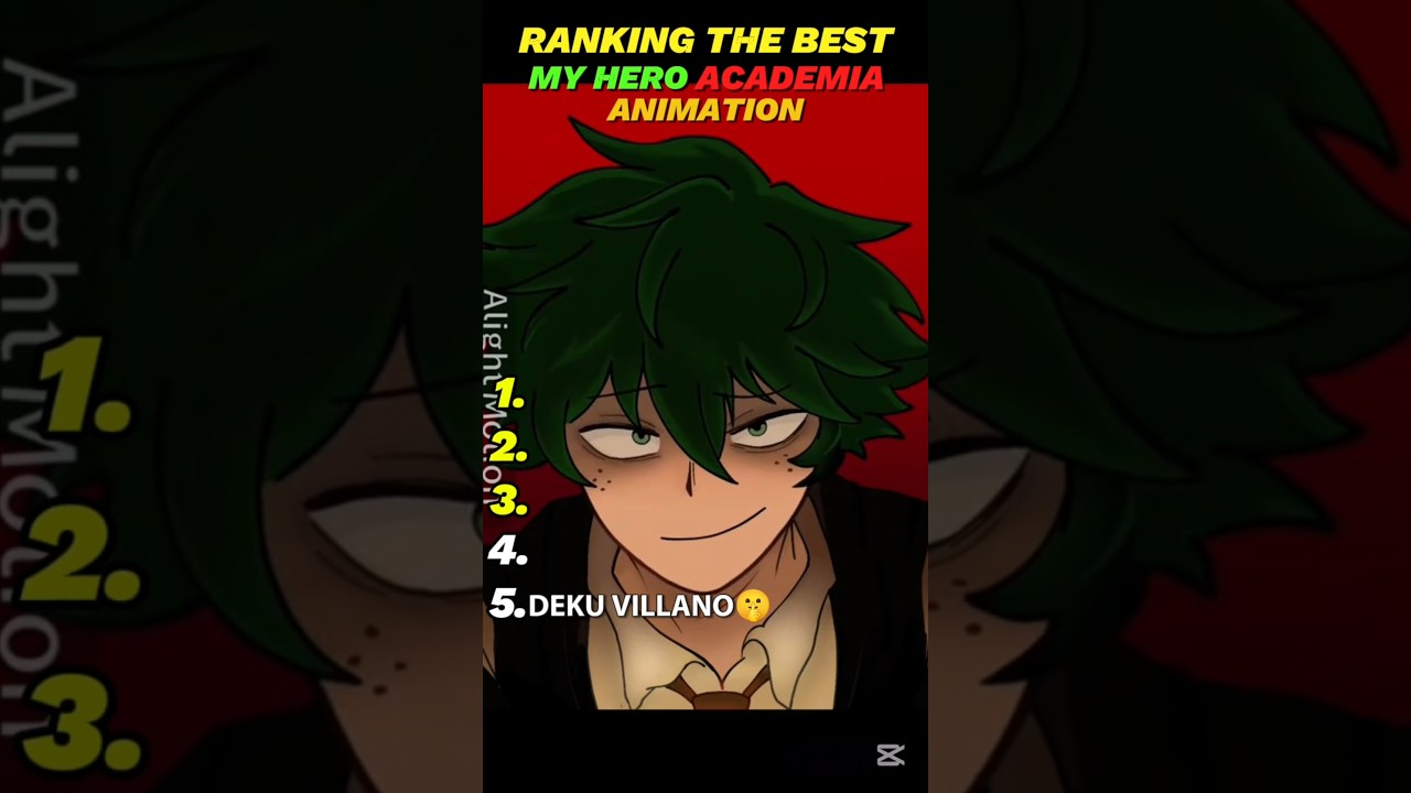RANKING THE BEST MY HERO ACADEMIA ANIMATION 🔥#anime #myheroacademia #animation #demonslayer #ranking