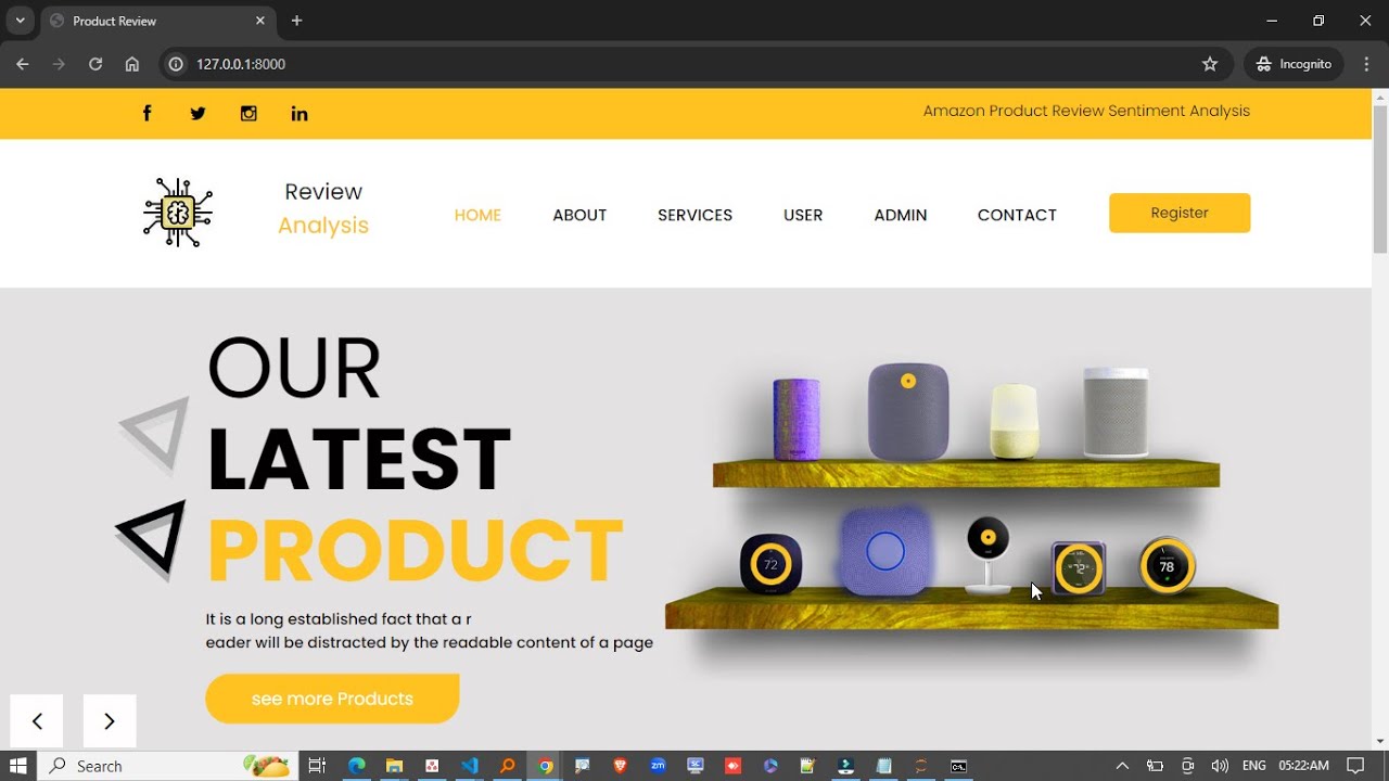 Amazon Product Analyzer – Sentiment Analysis of Amazon Product Reviews using Supervised ML Algorithm