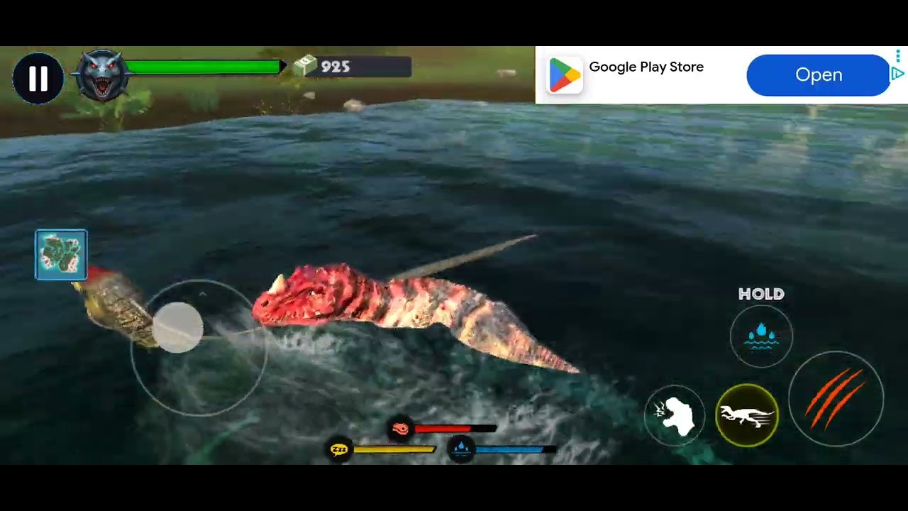 Playing a dino clash as Ceratosaurus