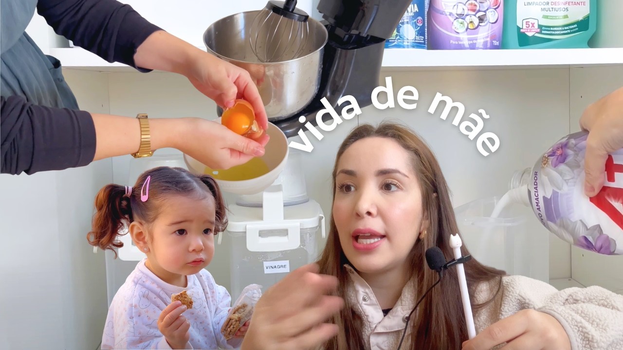 tirei a chupeta da minha filha, tour da lavanderia e minha receita de bolo de aniversário