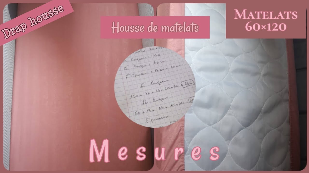 Drap housse ou Housse de matelas sur mesure ( Le patron )👶🏻
