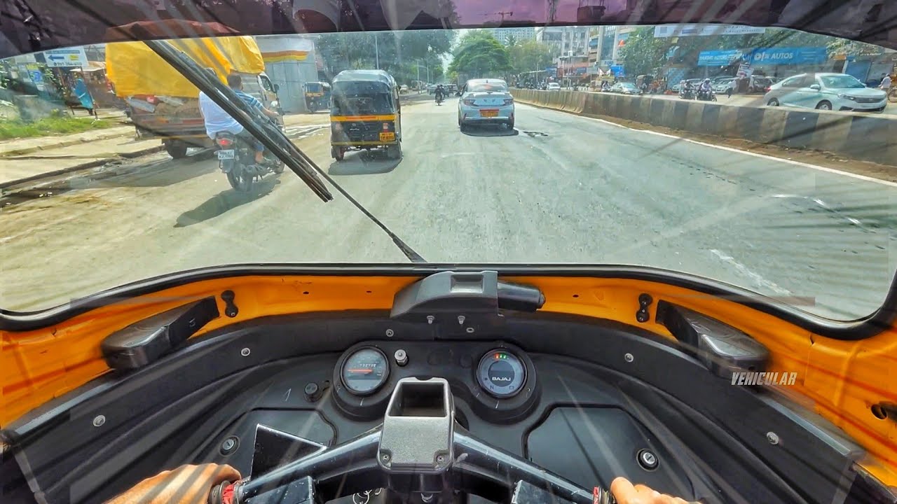 Driving AUTO 🛺 | POV Drive | Vehicular | 4K | ASMR #povdriving #bajajauto #RickshawRide #indianroads