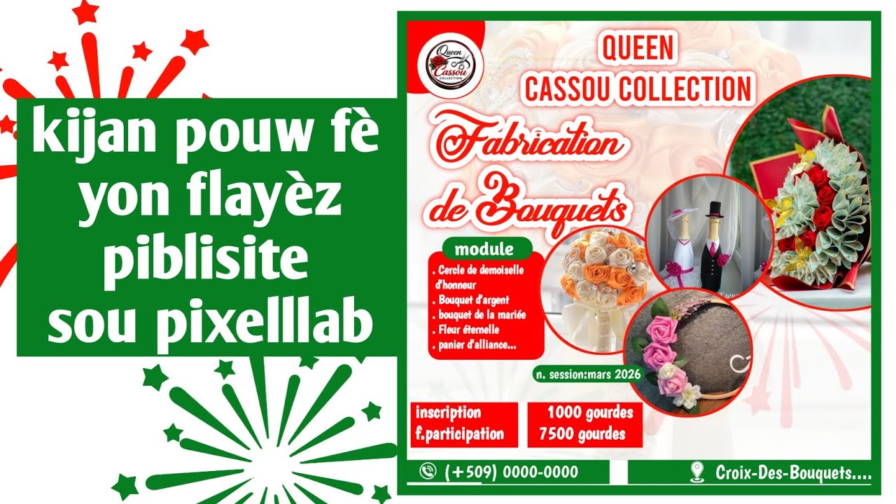 Men kòman pouw fè Flayèz piblisite sou pixelllab 