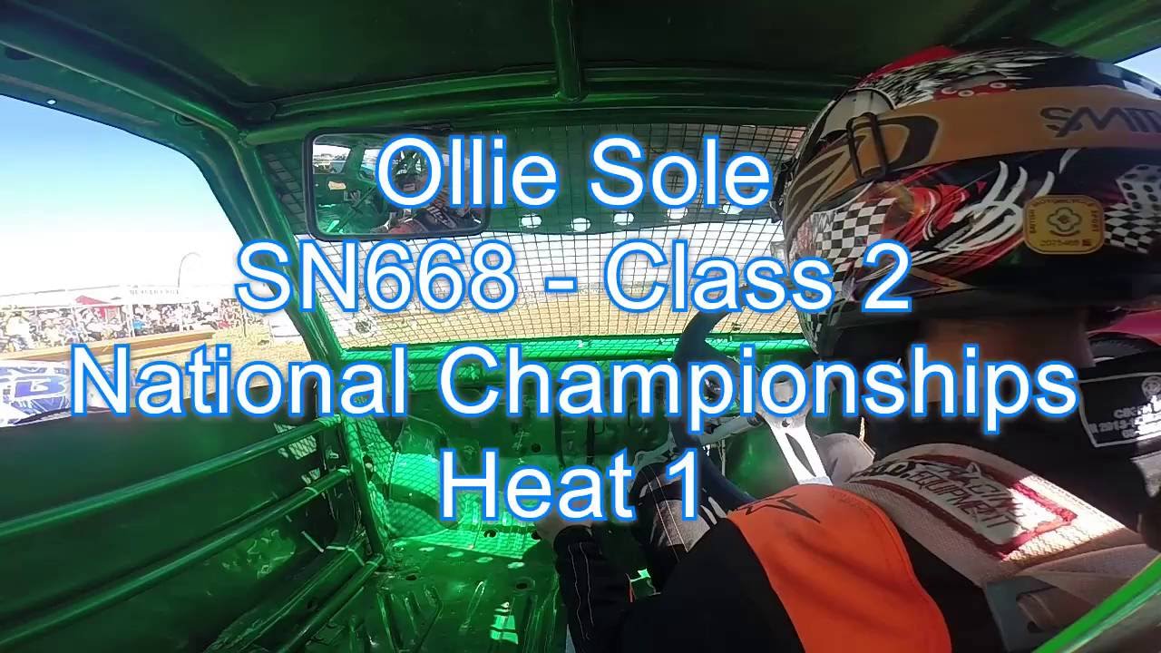 Nationals 2016 Autograss Class 2 Heat 1 - SN668 Ollie Sole