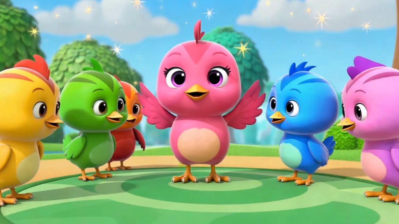 🐓🌈 Colorful Chicken Dance 🎶 | Fun Farm Animal Songs for Kids! 🐄🦁🐷