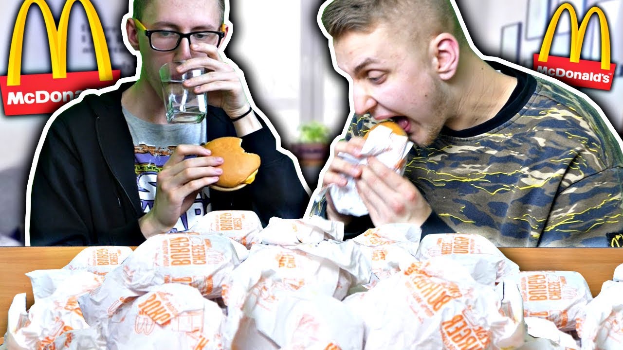 🍔 25 CHEESEBURGER CHALLENGE! *10.000 kcal* GRUBY VS CHUDY!