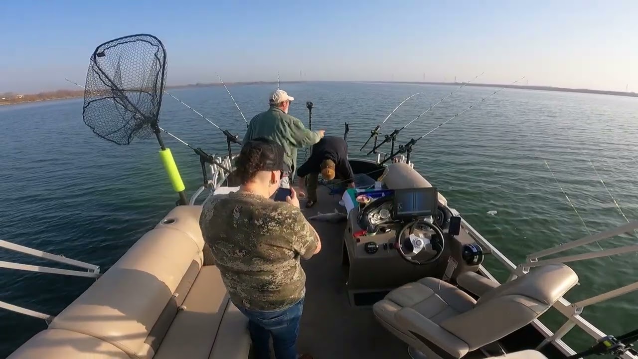Double trouble redfish on Calaveras Lake