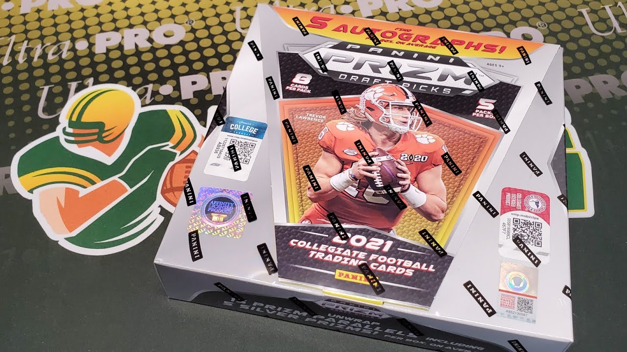 2021 Prizm Draft Football Hobby Box Opening. 5 Autos!