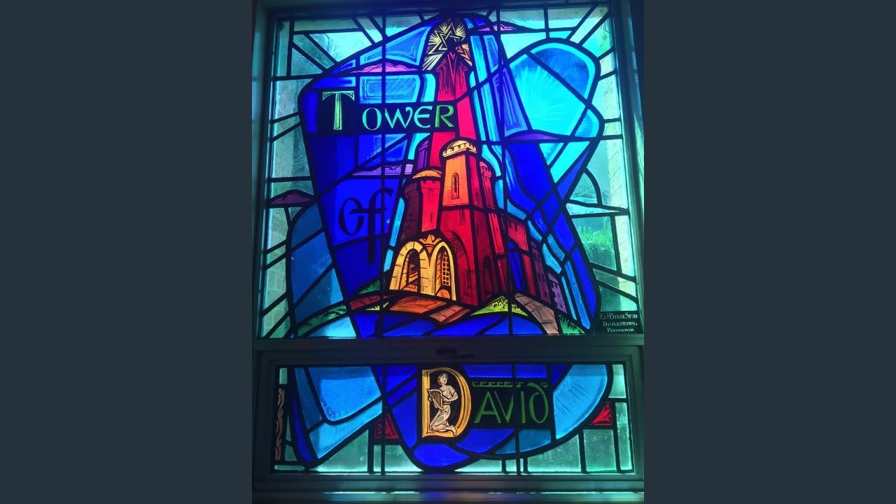 Marian Stained Glass Windows - Tower of David