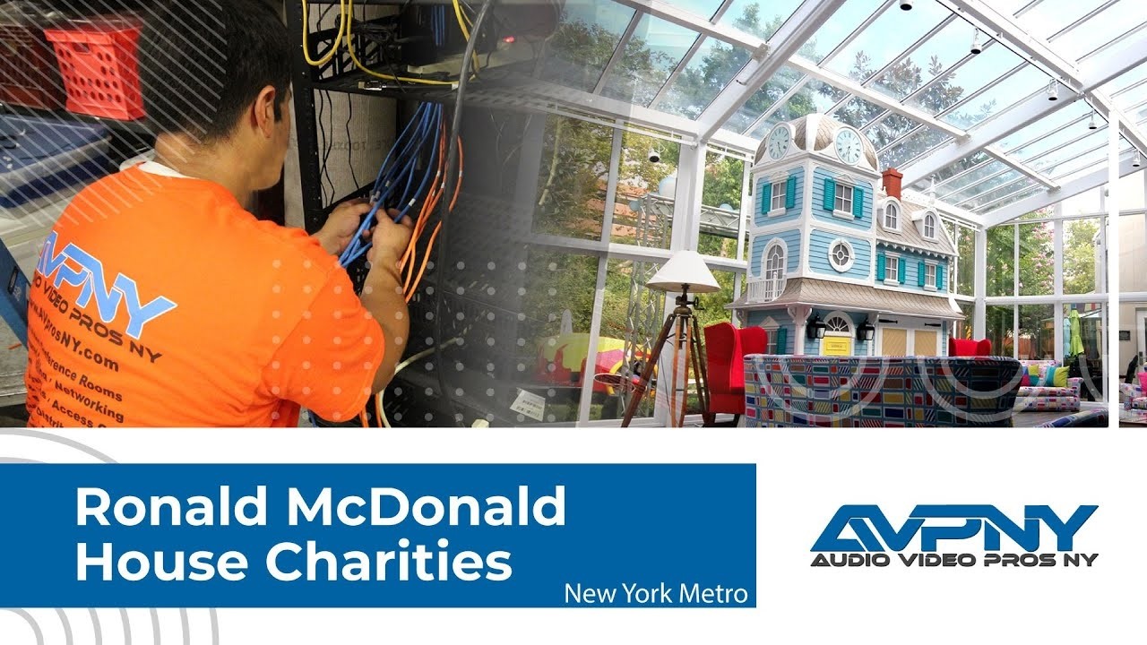 WiFi Network Upgrade Donation for Ronald McDonald House Charities NY Metro | AV Pros NY
