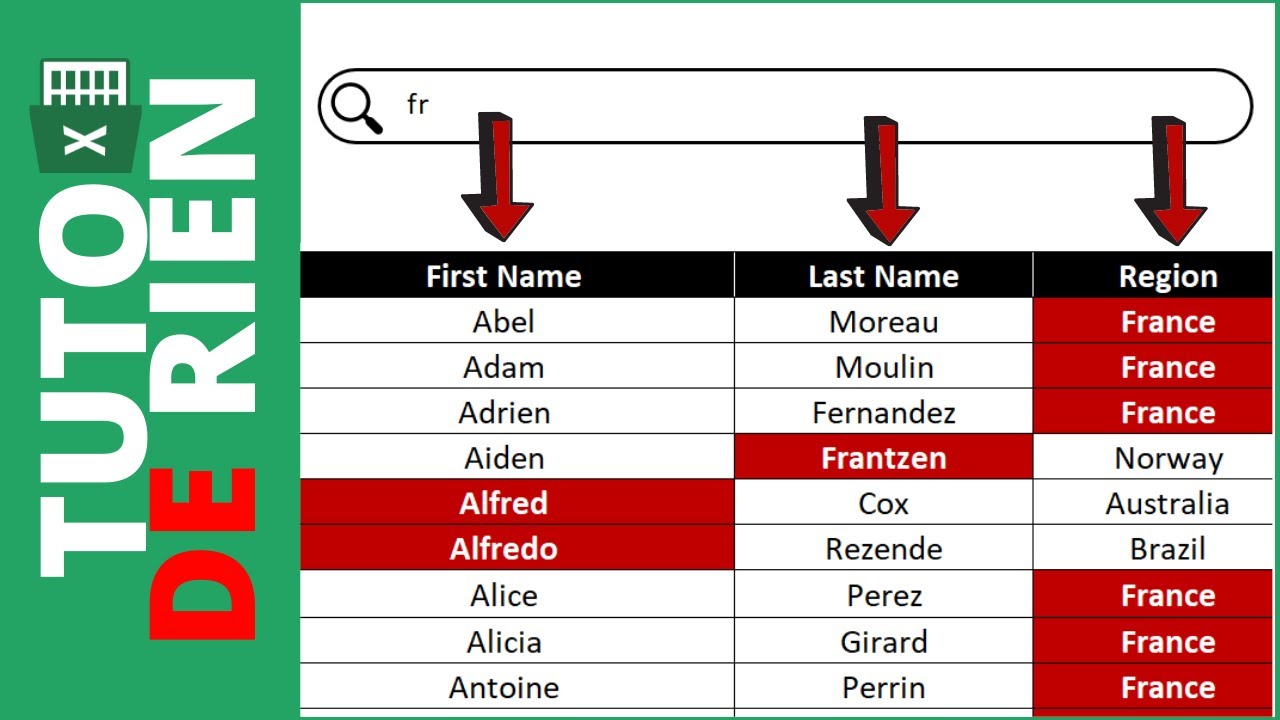 Comment retourner plusieurs valeurs à partir d'une recherche Excel ?