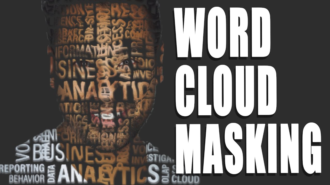How to Create Word Cloud Text Portrait Designs! Photo Shop