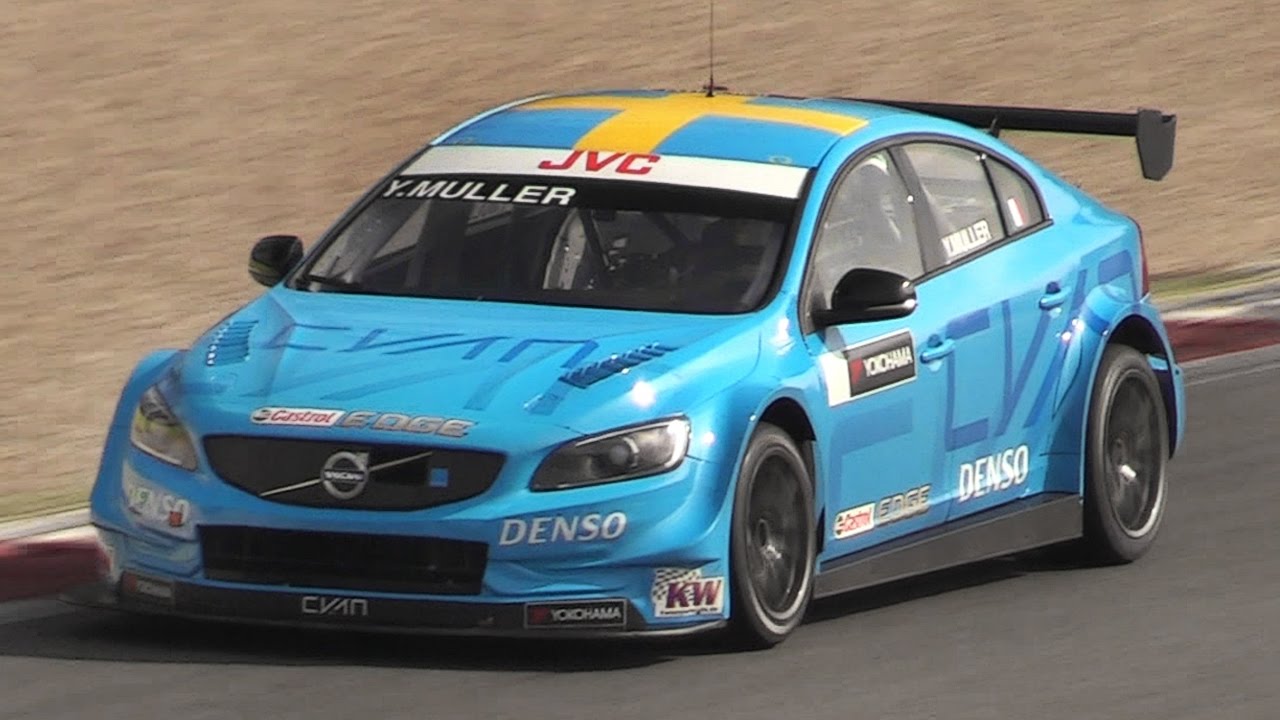 Volvo S60 Polestar WTCC Sound - Accelerations & Fly Bys during WTCC 2017 Tests