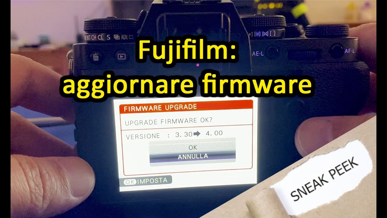 Fujifilm: aggiornare firmware