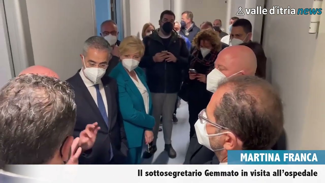 Il sottosegretario Gemmato visita l'ospedale di Martina Franca (22/04/2023)