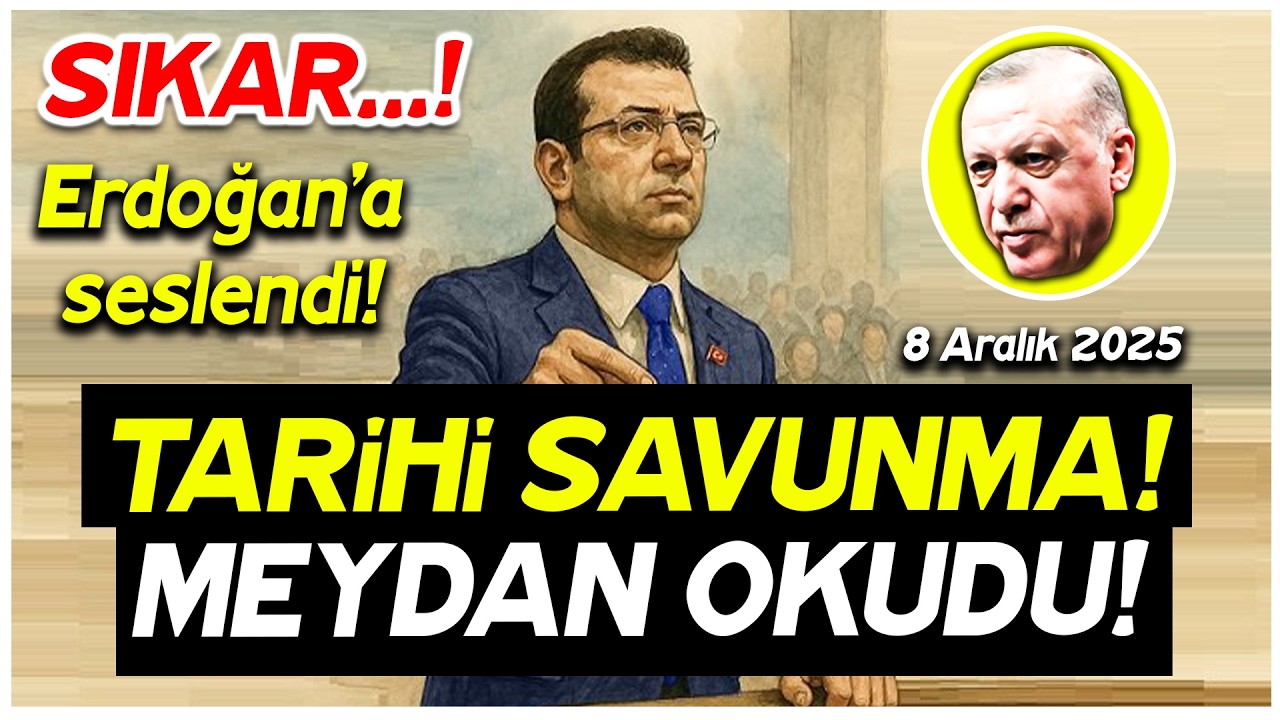 Ekrem İmamoğlu'ndan tarihi savunma! Erdoğan'a meydan okudu! 
