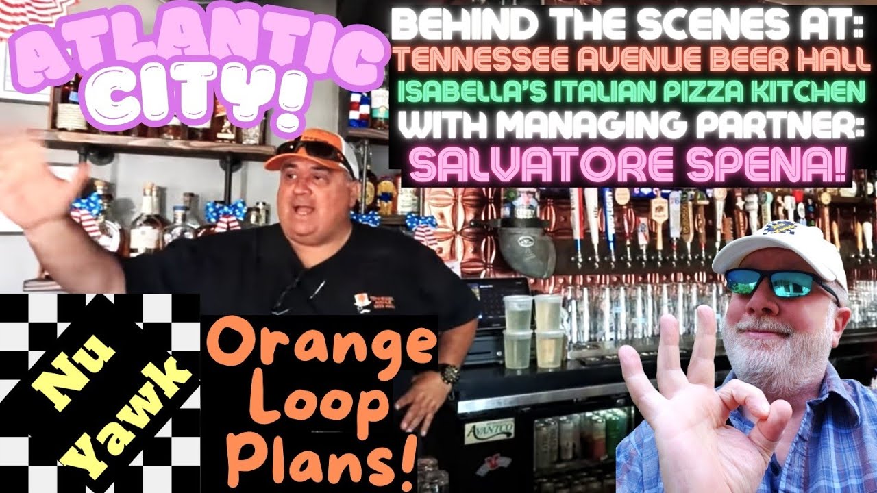 🟡 Atlantic City: Tennessee Ave Beer Hall & Isabella's Pizza. Behind The Scenes Tour With Sal Spena!