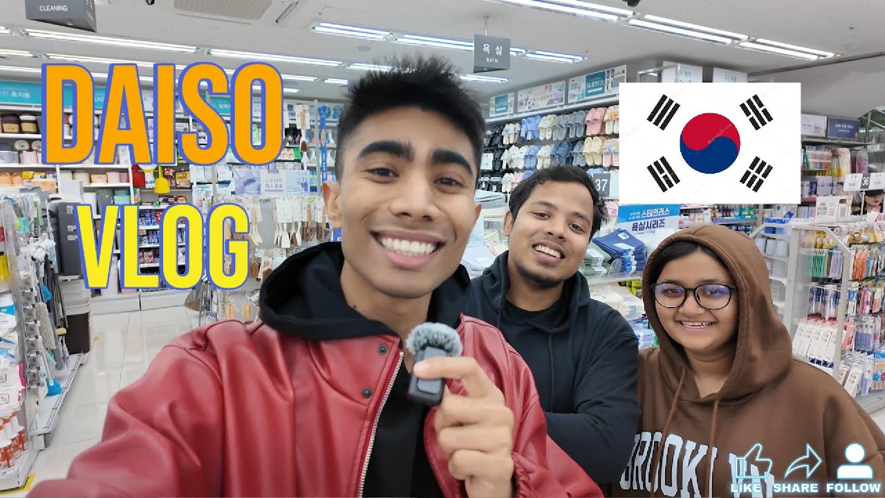 DAISO tour with my crazy Fans  #korea #bangladesh
