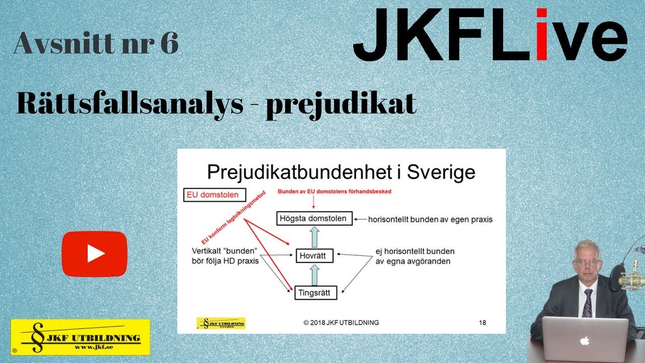 JKFLive Avsnitt 6 Rättsfallsanalys - prejudikat