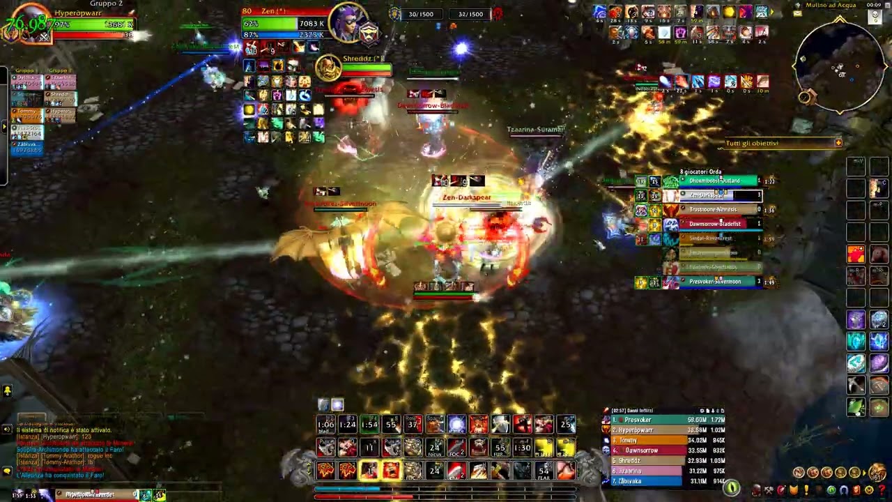 World Of Warcraft TWW fury warrior PVP Bg blitz