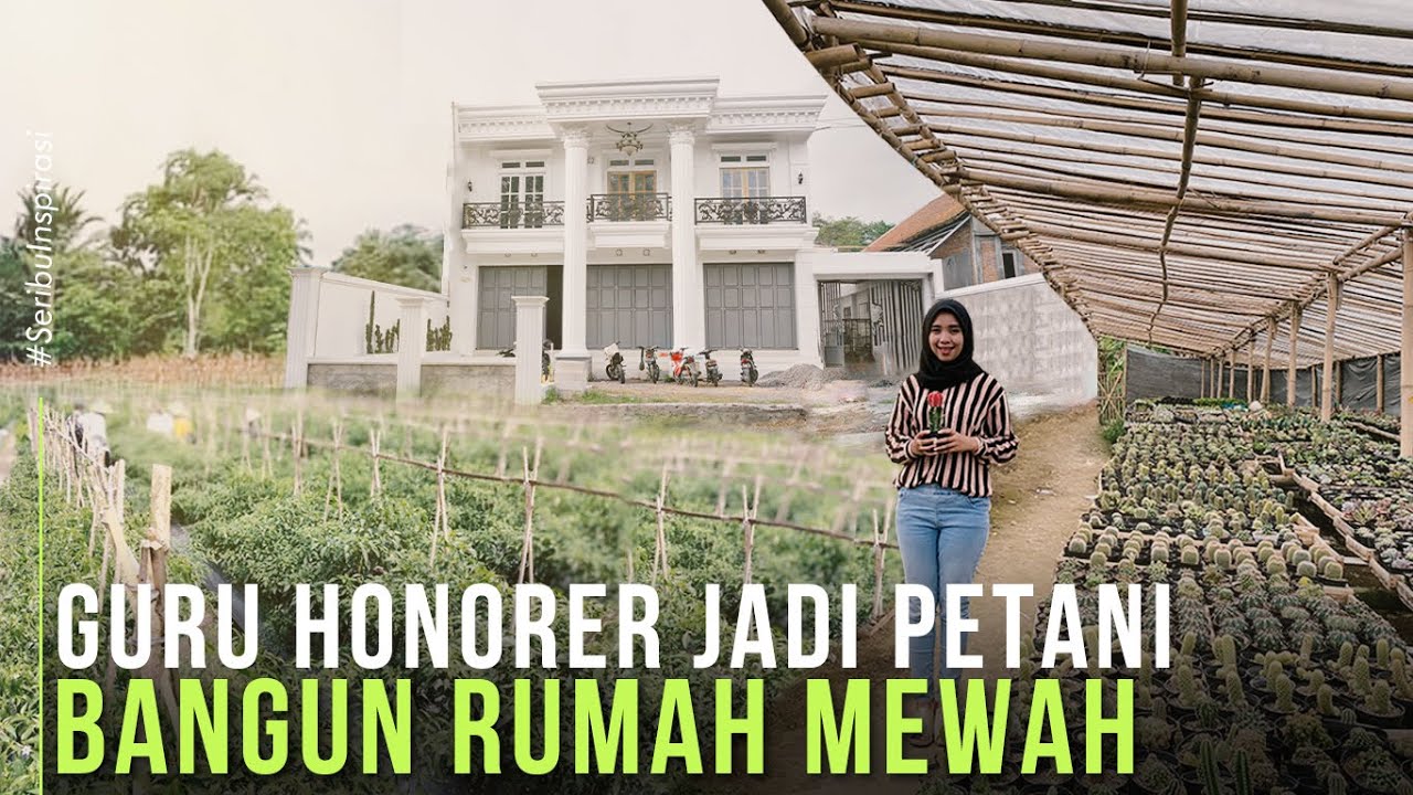 Hanya Jadi Petani Mantan Guru Bangun Rumah Mewah dari Jual Online Kaktus dan Cabai