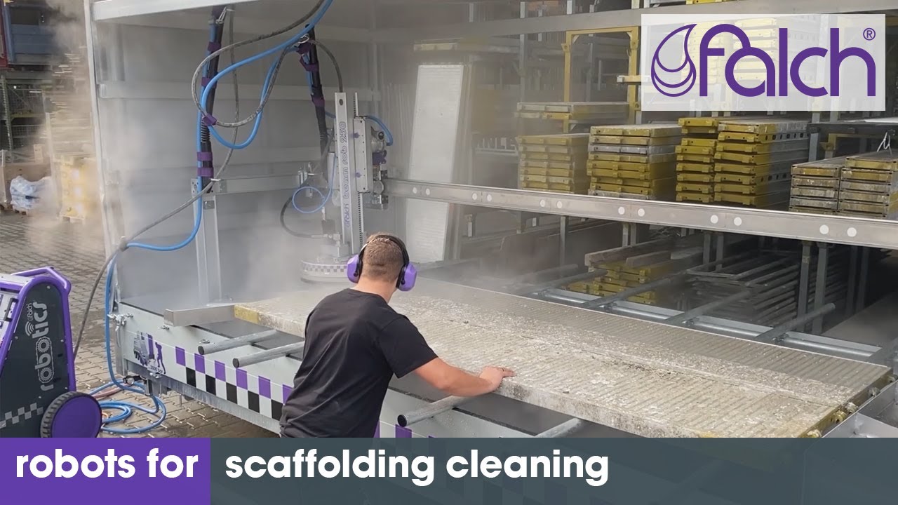 falch robots for scaffolding cleaning