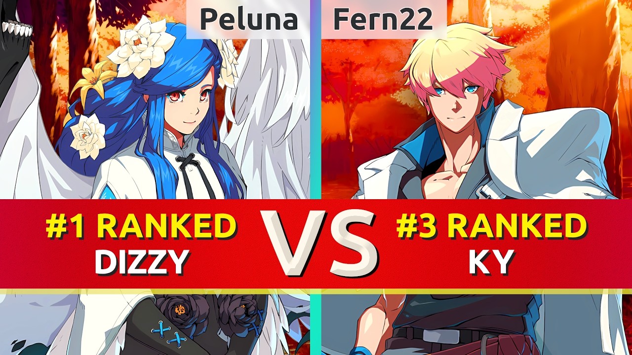 GGST ▰ Peluna (#1 Ranked Dizzy) vs Fern22 (#3 Ranked Ky). High Level Gameplay