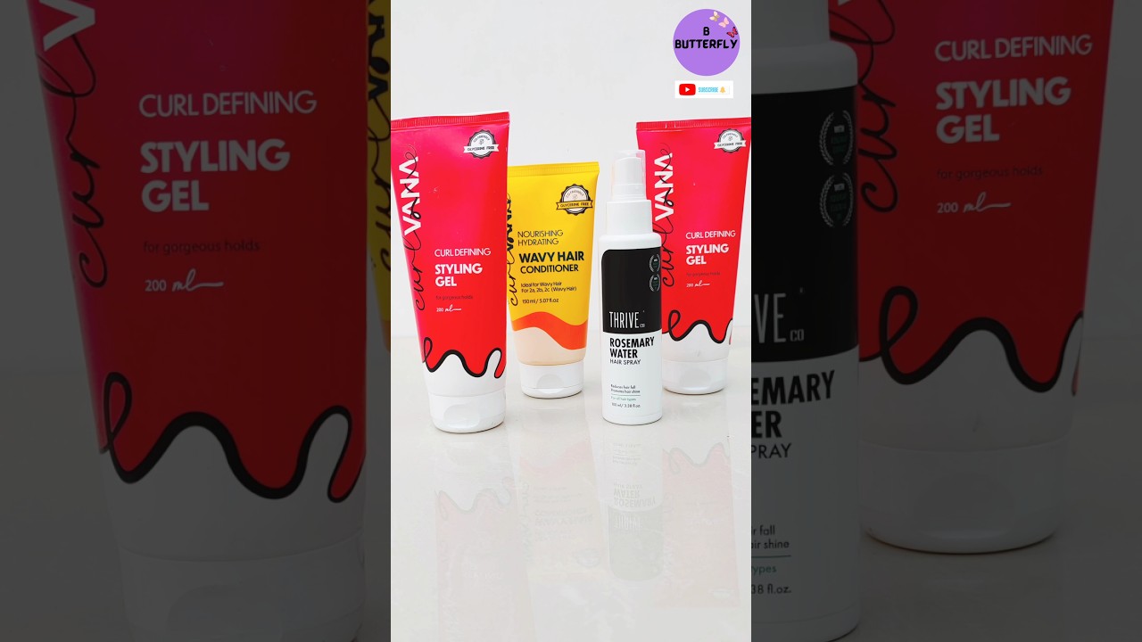 Curl Defining Styling Gel for holds | Rosemary water for hair@Thrivecotalks @curlvanalife