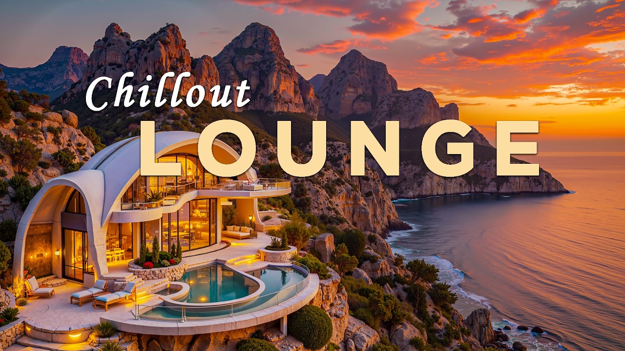 Cliffside Infinity Escape 🌊🌅 Dreamy Chillout Lounge Music from a Sunset Villa for Relaxation