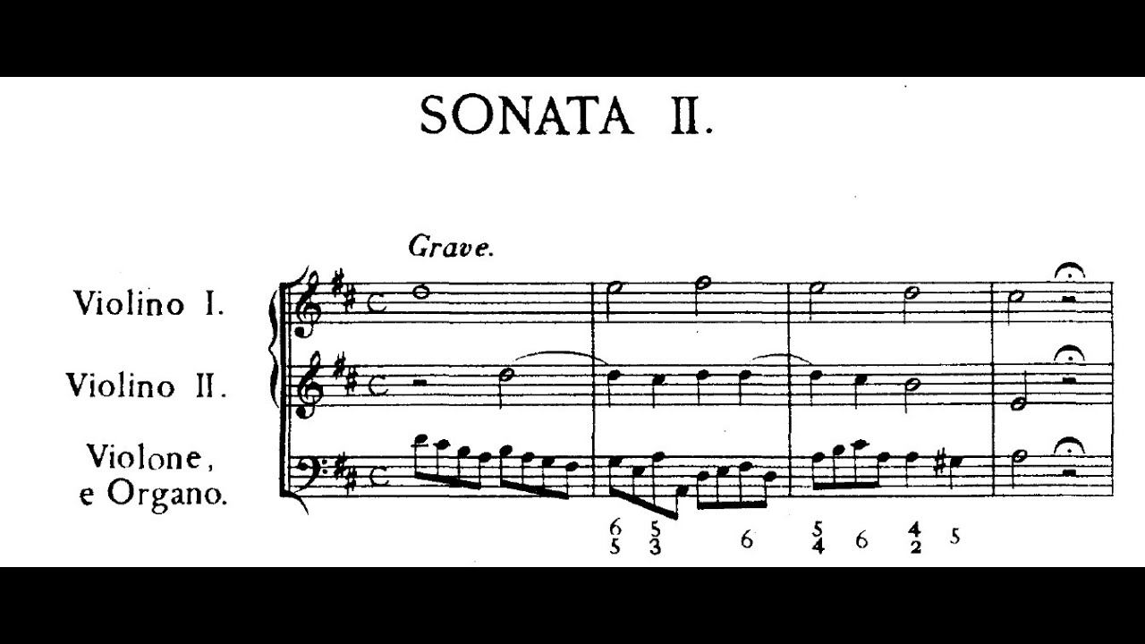 Corelli - Sonata da chiesa op. 3 n. 2 in Re maggiore (score)