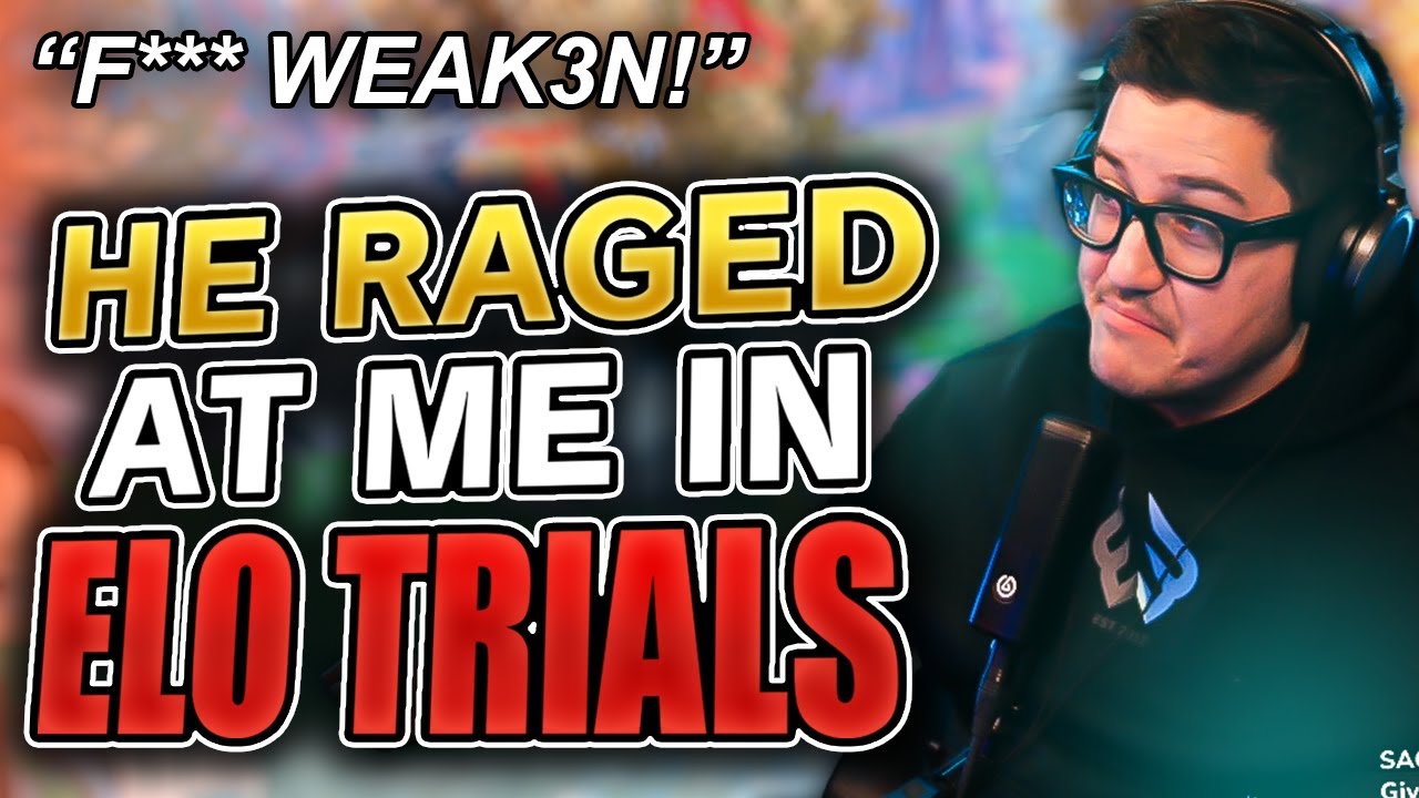RAGED AT ME WHEN HE GOT ROLLED IN ELO TRIALS