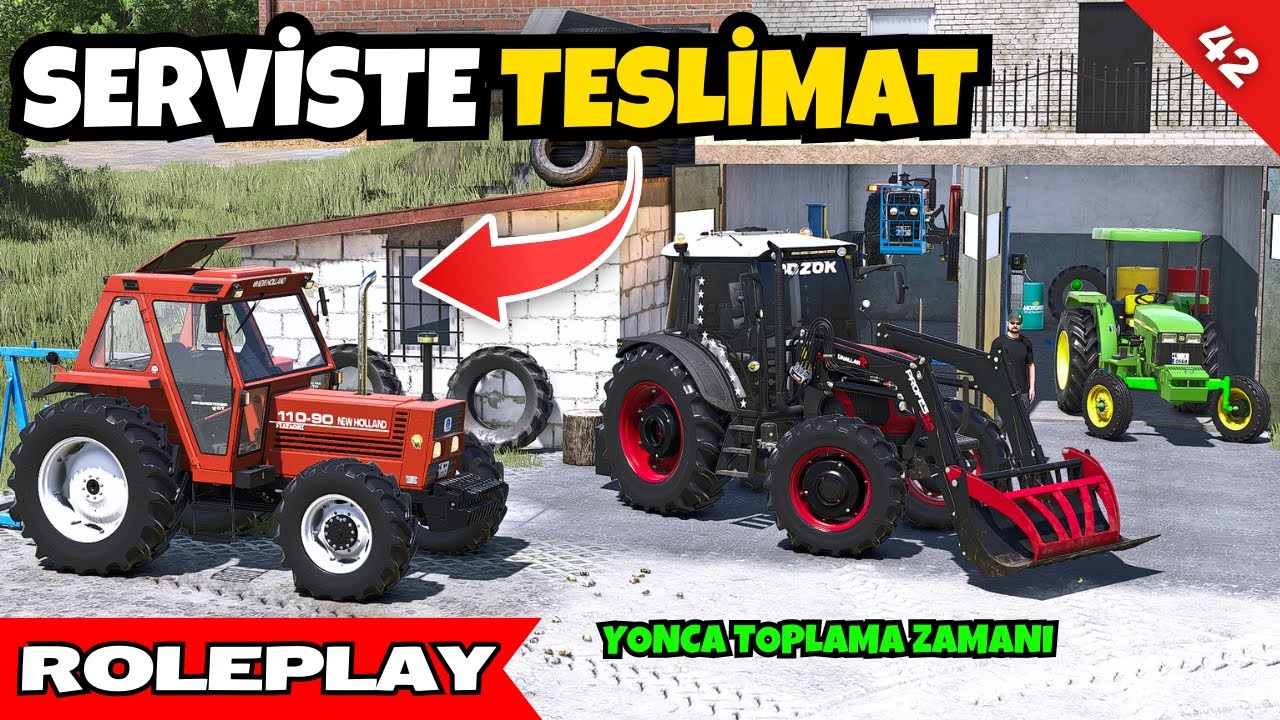 TRAKTÖRÜ SERVİSTEN ALMAYA SARHOŞ GELEN KÖYLÜ | FS25 GERÇEK HAYAT ELBİSTAN