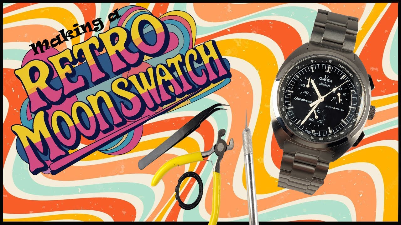 Putting a MoonSwatch into a 60s/70s Retro Style Metal Case!!!
