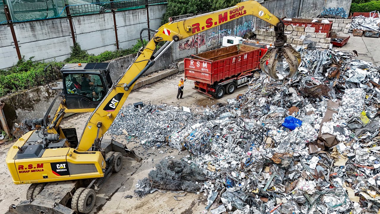 Scrap Metal Car Recycling | Scrap Metal Yard | Aluminium Copper Steel Brass | Car Baler Automobile