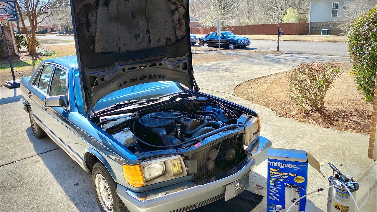 Oil Extractor: Does it work? Mercedes 300SD Oil Change OM617 w126 Turbodiesel