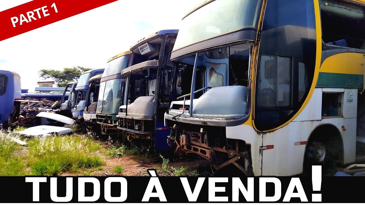 QUER COMPRAR? O MAIOR DESMANCHE DE ÔNIBUS USADOS DO BRASIL TEM MUITAS OPORTUNIDADES DE NEGÓCIO