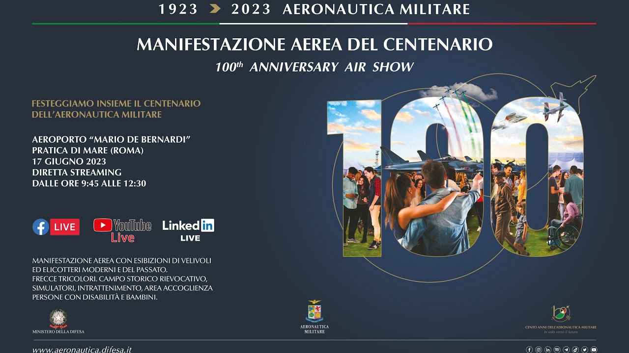 Manifestazione aerea del Centenario - prima parte sabato 17 giugno 2023