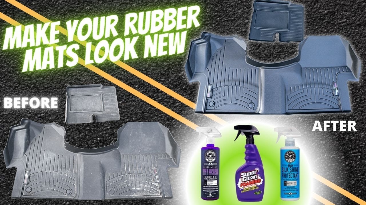 How to make your Rubber Mats look new again! | Chemical Guys Mat Renew | Super Clean | Detailing