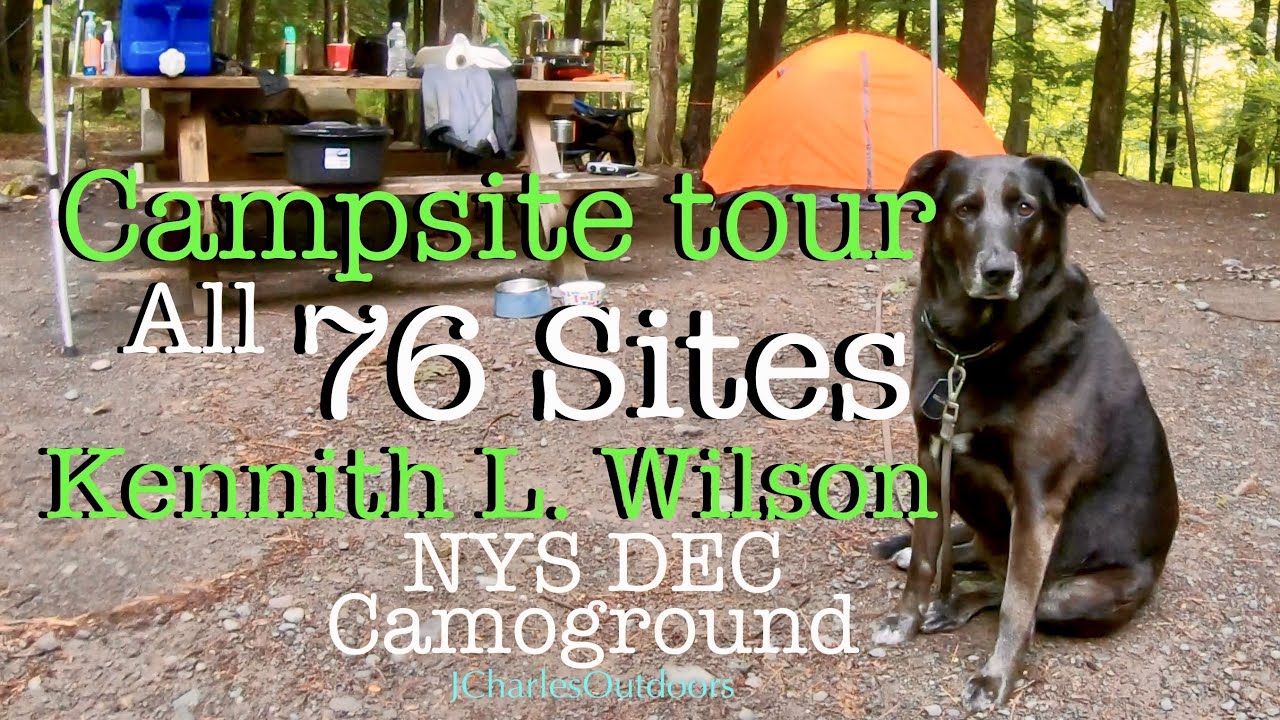 NYSDEC Kenneth L. Wilson Campground  Mount Tremper,  NY  Tour of ALL 76 Campsites  CAMPGROUND TOUR