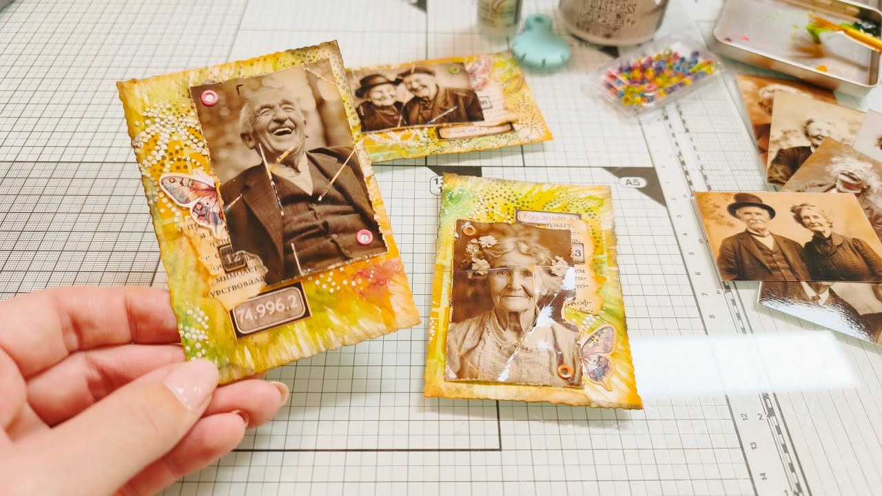 Junk Journal Cards mit der Oldie Collection 🥰 | Von 'Fails' zu diesem Ergebnis 😄