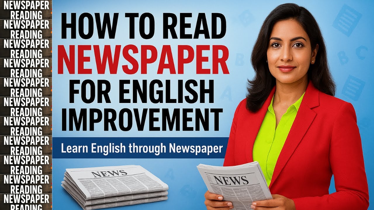 How to read newspaper for ENGLISH IMPROVEMENT? LEARN ENGLISH THROUGH NEWSPAPER, newspaper reading
