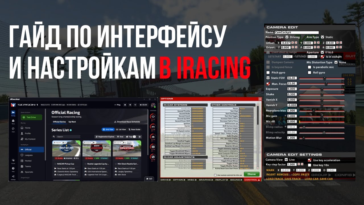 Руководство для новичков в IRacing | Какие гонки ездить, что настраивать и куда нажимать