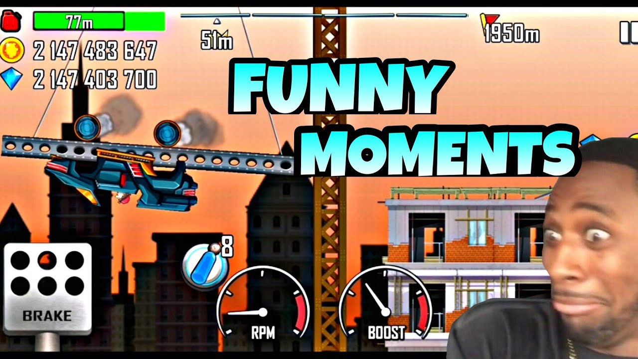 HILL CLIMB RACING || FUNNY MOMENTS || CSAFHEADSHOT || ❤️