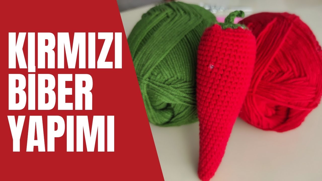 INCREDIBLE 😊 😊 MUY HERMOSA 😇 😇 AMİGURUMİ....MEYVELER---SEBZELER ....KIRMIZI BİBER YAPIMI