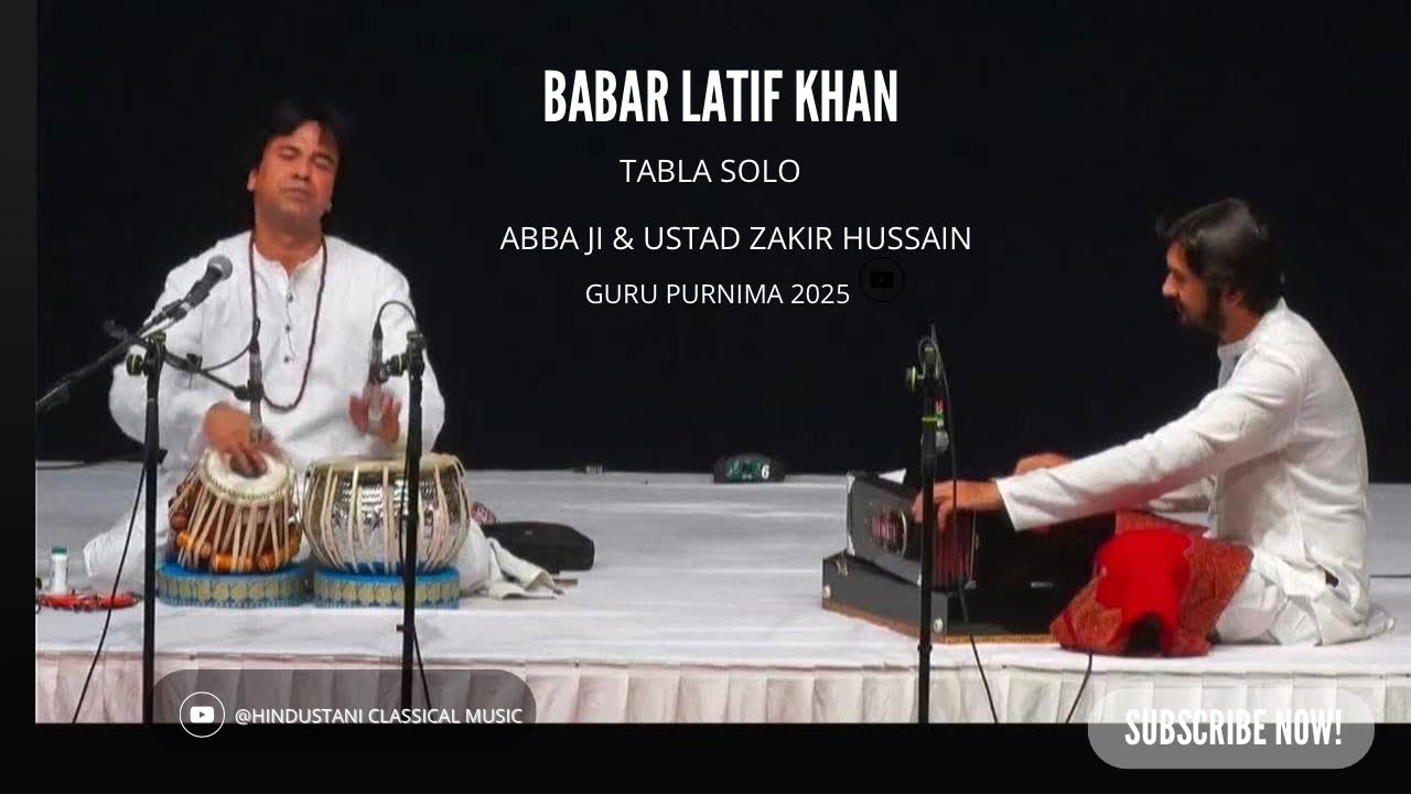Babar Latif Khan Tabla Solo at Abba ji & Ustad Zakir Hussain Guru Purnima 2025.