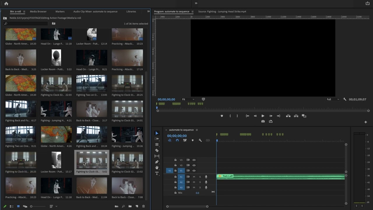 Premiere Pro Tutorial - Using Automate to Sequence