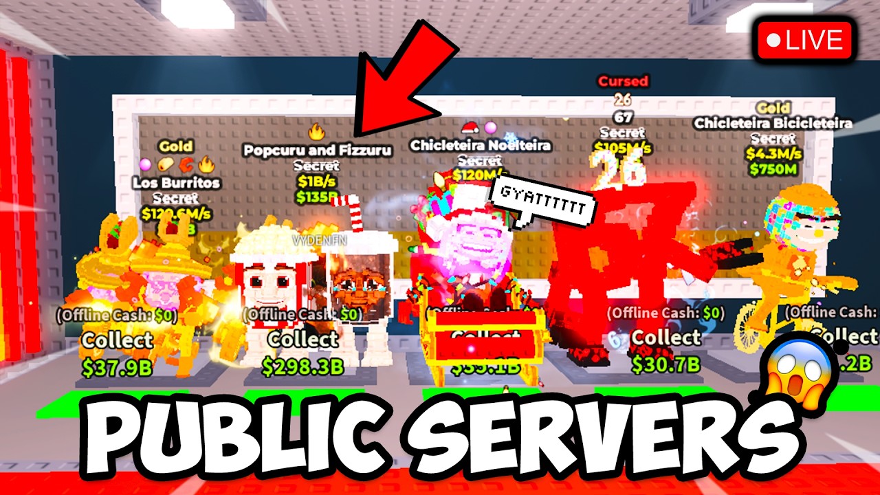 🔴LIVE EARLY MORNING STEALING IN PUBLIC SERVERS... (Roblox)
